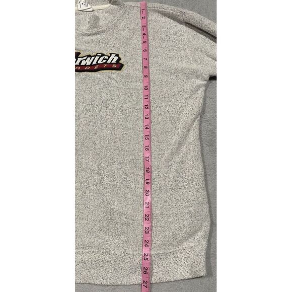 Norwich University Cadets Sweatshirt Adult M Gray Terry Cloth Mock Neck League - Picture 6 of 8